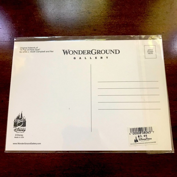 Wonderground A pop of pixie dust by artist J Campbell and Nei postcard - Picture 3 of 3